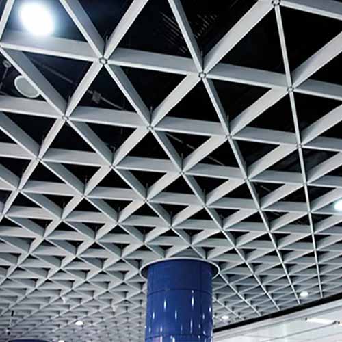 restaurant mall Suspended aluminum coffered ceiling hall aluminum suspended ceiling