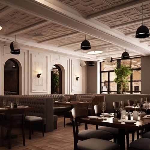 Ceiling with LED Integration - Energy-Efficient Lighting Solutions